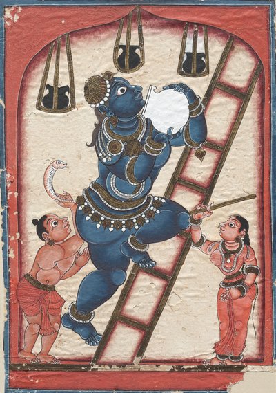 Krishna Stealing Curds by Unknown artist
