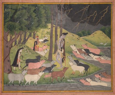 Krishna Summoning the Cows by Unknown artist