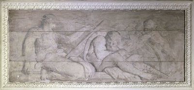 History Writing on the Shoulder of Time by Unknown artist