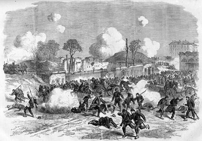 The Paris Commune in 1871. Defense of Porte Maillot by the Federes by Unknown artist
