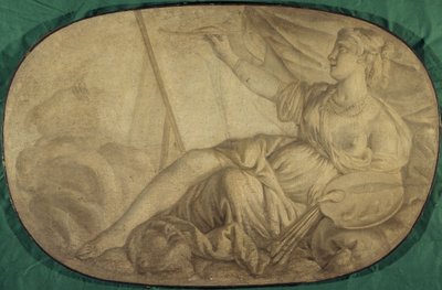 Painting (allegory, decorative painting for the Hôtel La Rivière then Canillac) by Unknown artist