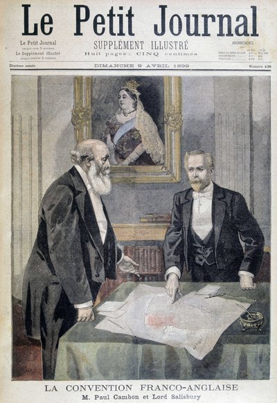 The Franco-English Convention: M. Paul Cambon and Lord Salisbury - in 