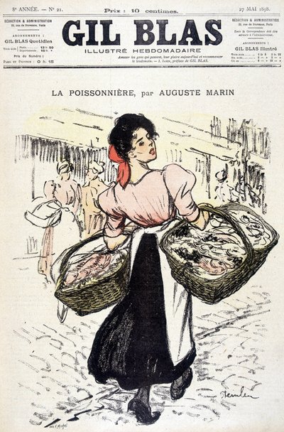 La fishonnière by Auguste Marin. In Gil Blas, on 27/05/1898 by Unknown artist