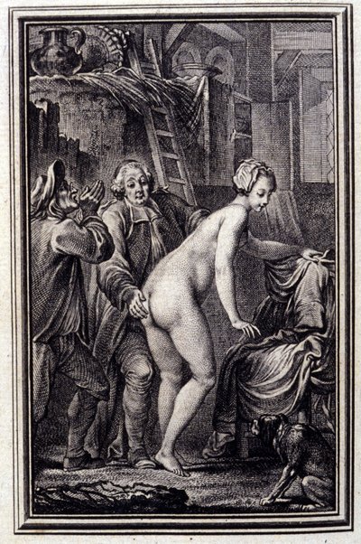 La mare du compere Pierre- in Tales et nouvelles en vers by Jean La Fontaine. 1762 by Unknown artist