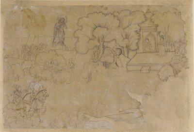 Landscape with a Figure of the Virgin Mary by Unknown artist