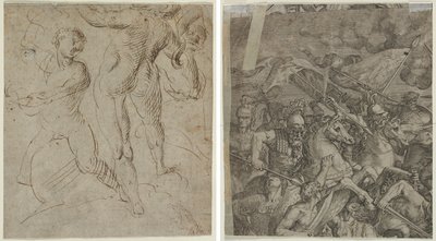 Laocoön (recto); Battle of the Milvian Bridge (fragment) (verso) by Unknown artist