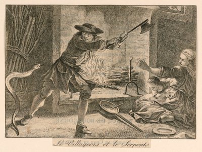 "Le Villageois et le Serpente" from La Fontaine