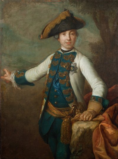 Portrait of Tsar Peter III of Russia, Early 1760s by Unknown artist