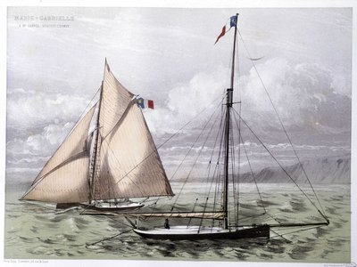 The yacht Marie Gabrielle - in 