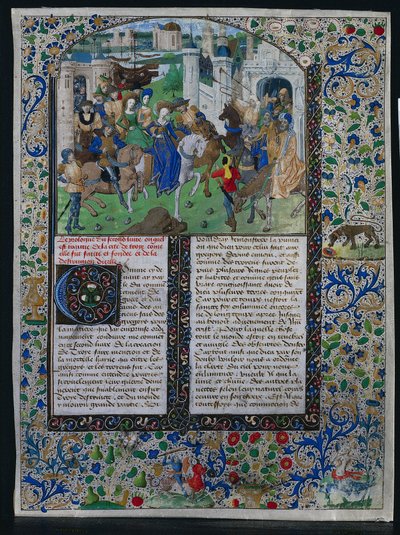 Leaf from Jehan de Courcy