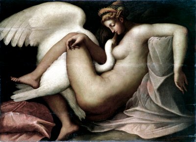 Leda and the Swan, Anonymous Painting after Michelangelo by Unknown artist