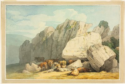 Leigh Tor Rocks at Poundsgate, near New Bridge on the Dart, Devon by Unknown artist