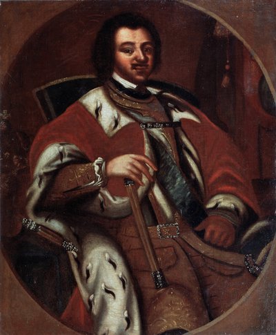 Emperor Peter I Enthroned by Unknown artist