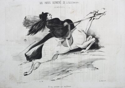 The Little Joys of Riding: Lancades. A Misfortune is About to Happen by Unknown artist