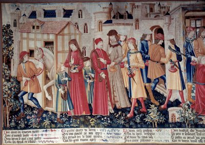 Life of Saint Quentin: Miracle of Saint Quentin. Tapestry of Saint Quentin (Fragment), circa 1480. Louvre Museum, Paris by Unknown artist