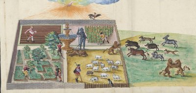 The Breaking of the Wild Lutheran Beasts into the Vineyard of the Lord. From Thesaurus picturarum, Anonymous by Unknown artist
