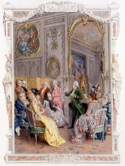 Literary fair in the 18th century - in 