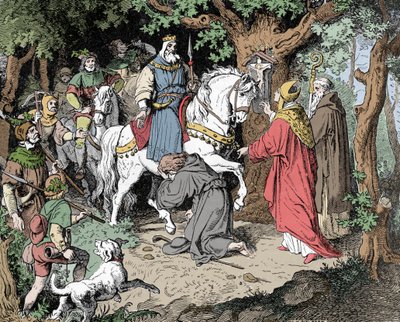 Liudolf implores the forgiveness of his Father Otto I of the Holy Empire by Unknown artist