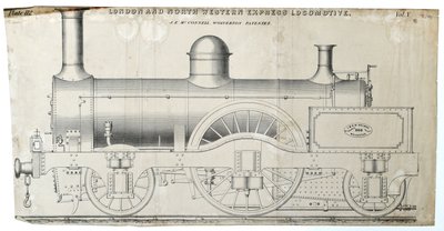 London and North Western Express Locomotive Plate 112 by Unknown artist