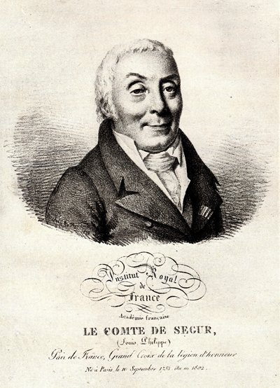 Louis-Philippe, Count of Segur, Grand Master of Ceremonies of the First Empire, Historian and Senator (1753-1830) by Unknown artist