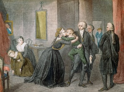 Louis XVII was separated from his mother Marie Antoinette on July 3 by Unknown artist
