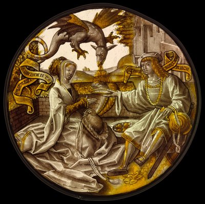 Lovers in a Garden by Unknown artist