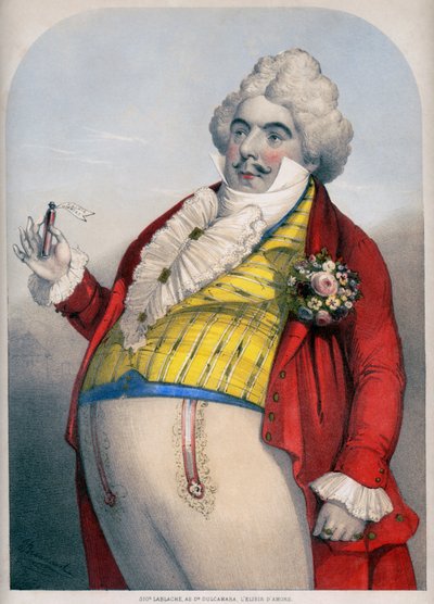 Luigi Lablache, Italian Bass as Dr. Dulcamara in Donizetti