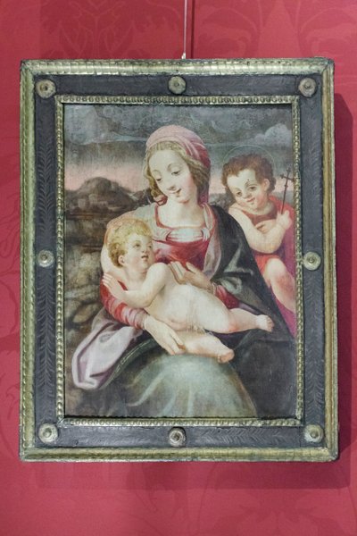 Madonna with Child and Saint John the Baptist by Unknown artist