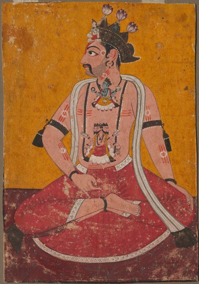 Man Dhata in Yogi Position by Unknown artist