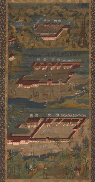 Mandala of the Three Shrines at Kumano by Unknown artist