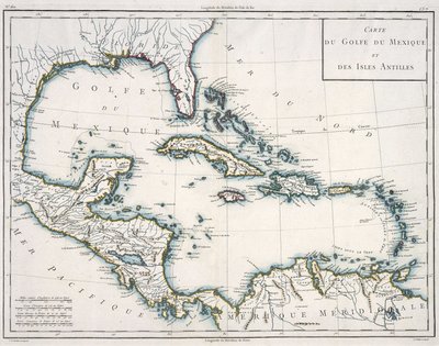Map of the Gulf of Mexico and the Caribbean by Unknown artist