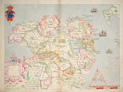 Map of the north of Ireland, c.1600 by Unknown artist