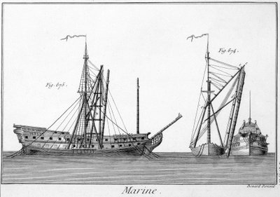 Marine - in Encyclopedia Panckouke, ca. 1750 by Unknown artist