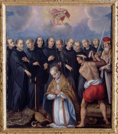 Martyrdom of St Berontario, Surrounded by His Monks by Unknown artist