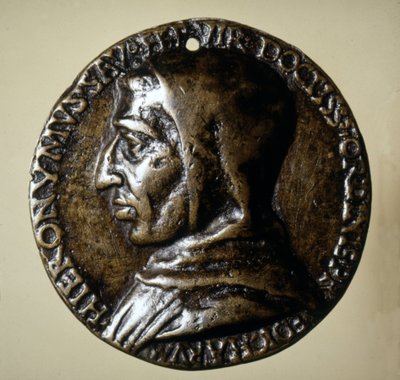 Medal with the effigy of Savonarola (Girolamo Savonarola) - 16th century by Unknown artist