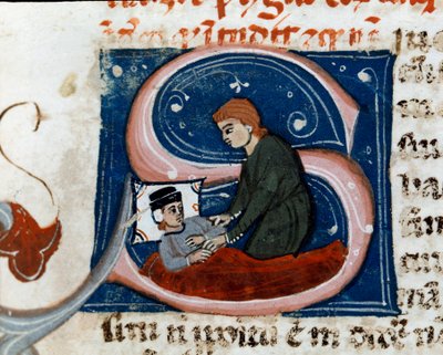 A Sick Person Heals at Home (detail) by Unknown artist