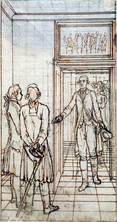Meeting of Goethe and Jung Stilling in Strasbourg by Unknown artist