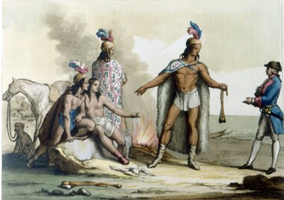 Meeting of a Westerner with the Indians of Patagonia by Unknown artist