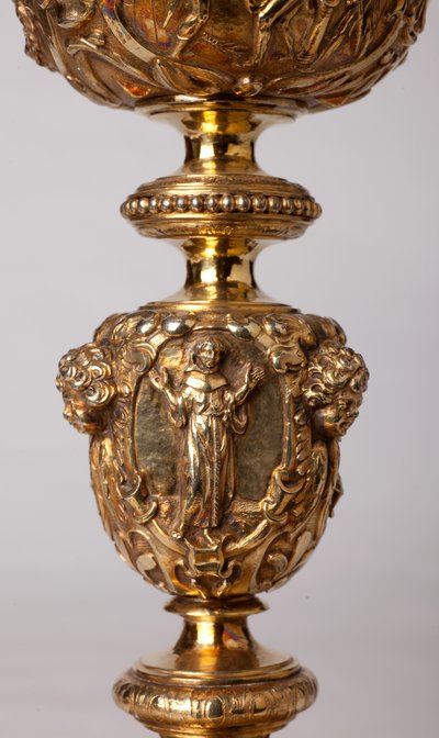 Metalsmithing. Chalice. Gift of Canon A. Le Vaillant de la Bassarderie, Dean of the Cathedral Chapter 1726 to 1758 (Detail) by Unknown artist