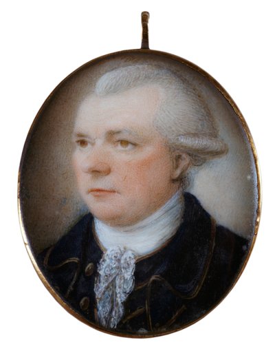 Miniature Portrait of Captain John Coxon by Unknown artist