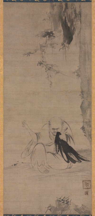 Monk Mending Clothes in the Morning Sun (Chōyō Hotetsuzu) by Unknown artist