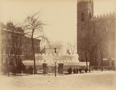 Montreal, Ice Labyrinth in Front of Notre-Dame Church by Unknown artist
