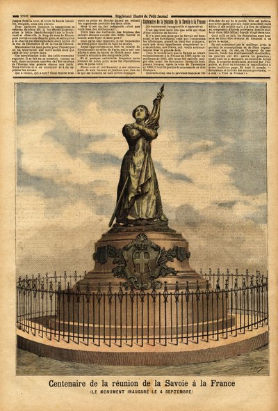 Monument commemorating the centenary of Savoy