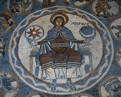 Mosaic Floor Depicting the Months of the Year by Unknown artist