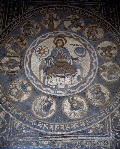 Mosaic Floor Depicting the Months of the Year by Unknown artist