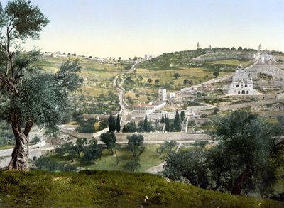 Mount of Olives and Gethsemane, Jerusalem by Unknown artist