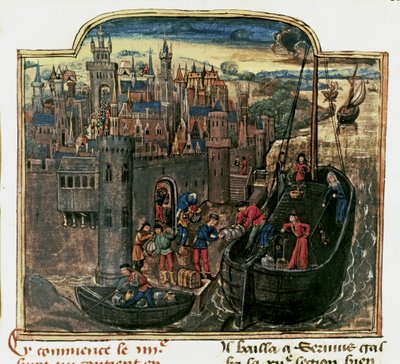 Navigation: Loading a Merchant Ship, Late 15th Century by Unknown artist