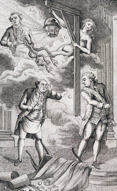 Necker Judged by the Tribunal of the Lanterne - in Supplement à la vie privée et ministère de M. Necker, Directeur général des Finances by a Citizen, ed. Pellet, Geneva by Unknown artist