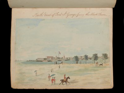 North View of Fort St George facing the black town by Unknown artist