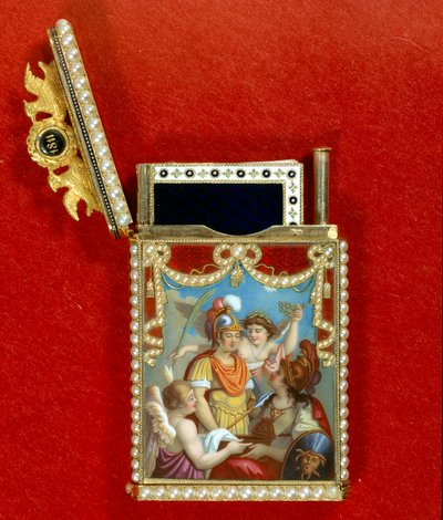 Notebook Case Decorated with a Miniature Painting Allegorical about the Birth of King Napoleon II of Rome by Unknown artist